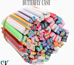 Butterfly polymer clay cane