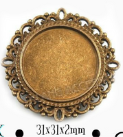 Antique bronze Round photo frame