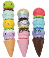 Puni Maru Octopus Magnet Stack Ice Cream/Cone Squishy- MYSTERY BAG