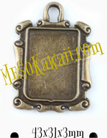 Antique Bronze Rectangle frame